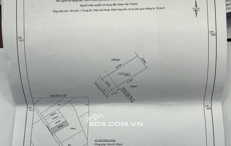 Hàng ngộp, thổ cư 5x29, giá 469tr TL, tại Lạc Tấn, Tân Trụ, Long An.